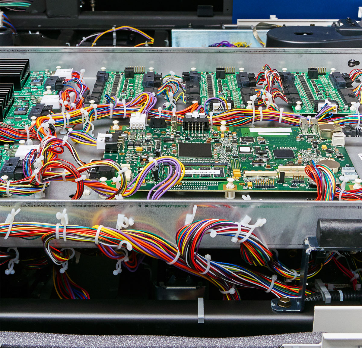 Close-Up Of Circuit Board with Cables