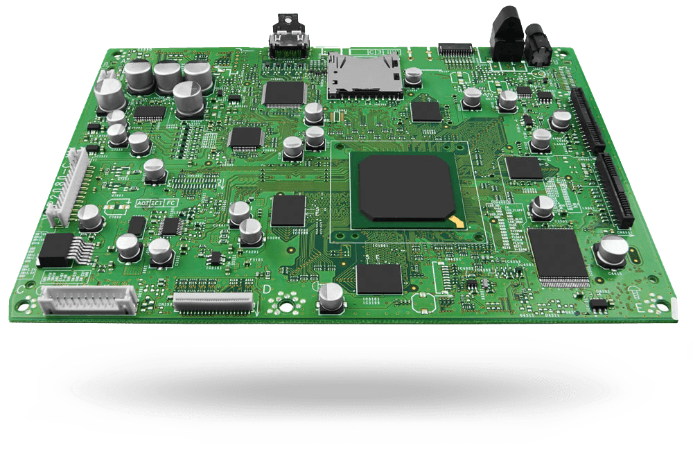 Electronic circuit board with processor